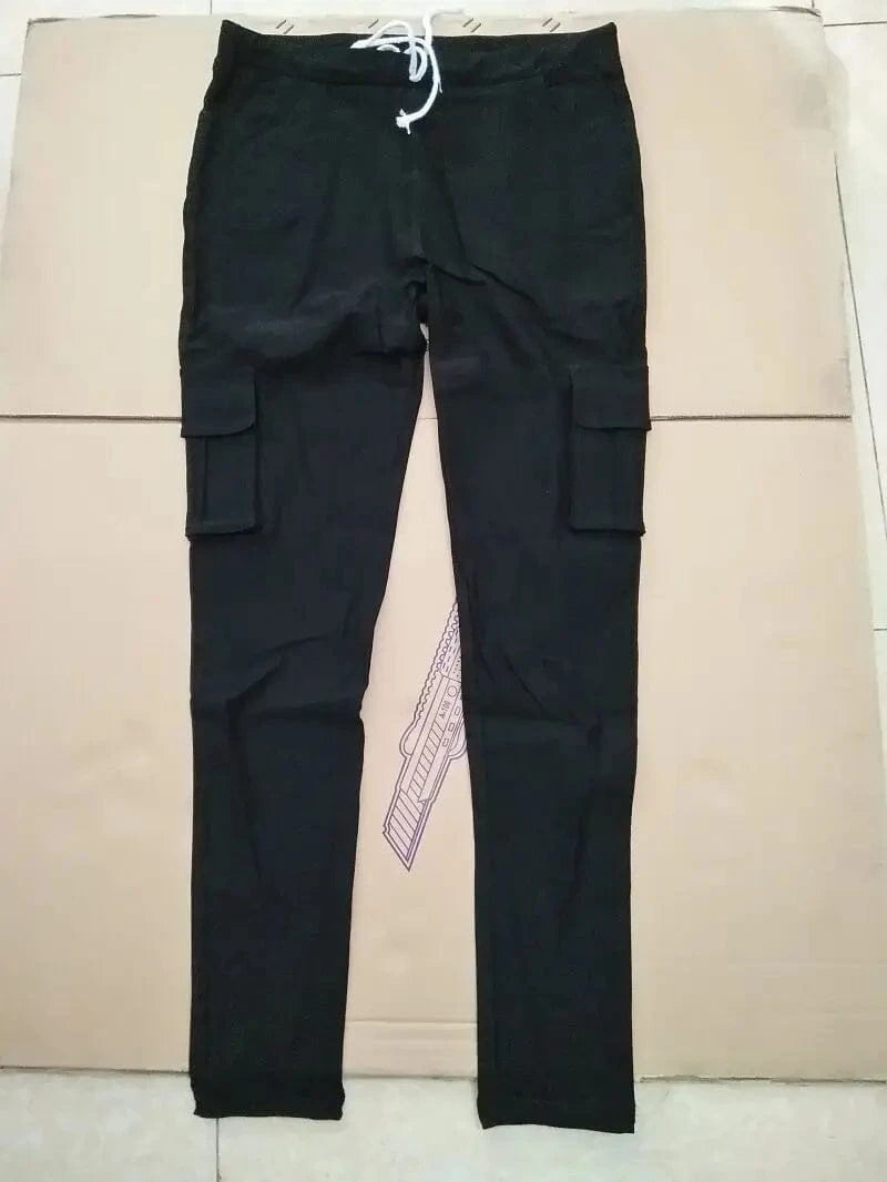 Elegant Elastic Women Pants Oversize Drawstring Long Pencil Pants - A-1 Thread Vault
