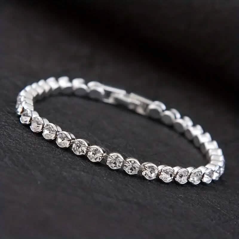 Elegant Rhinestone Tennis Bracelet - A-1 Thread Vault
