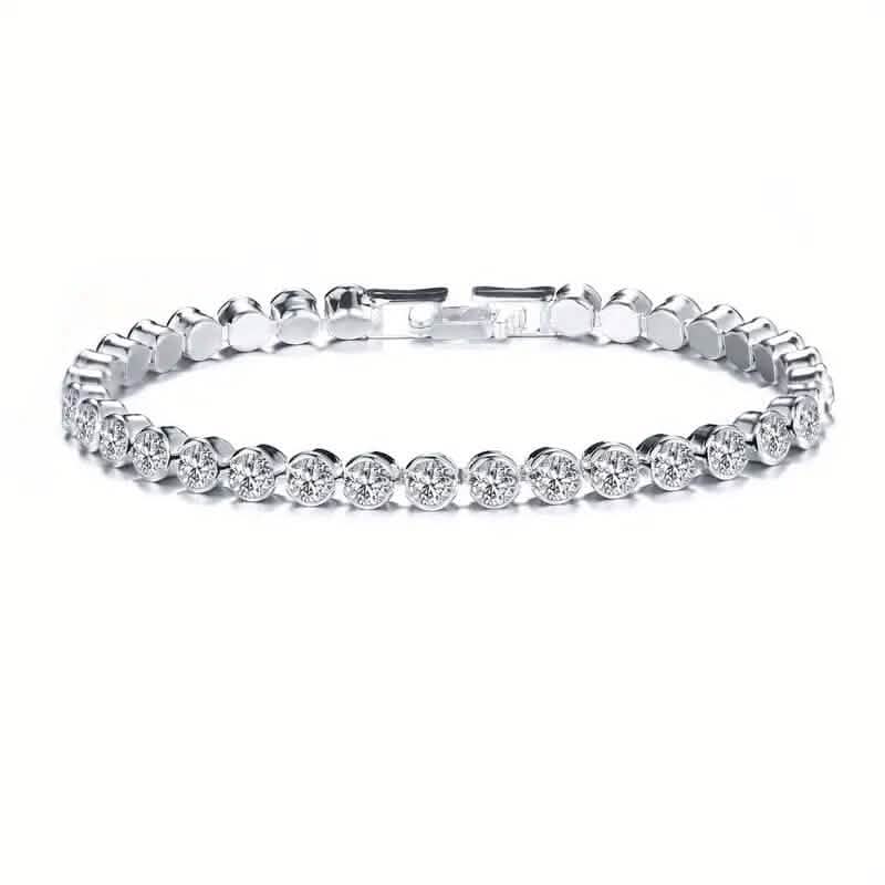Elegant Rhinestone Tennis Bracelet - A-1 Thread Vault