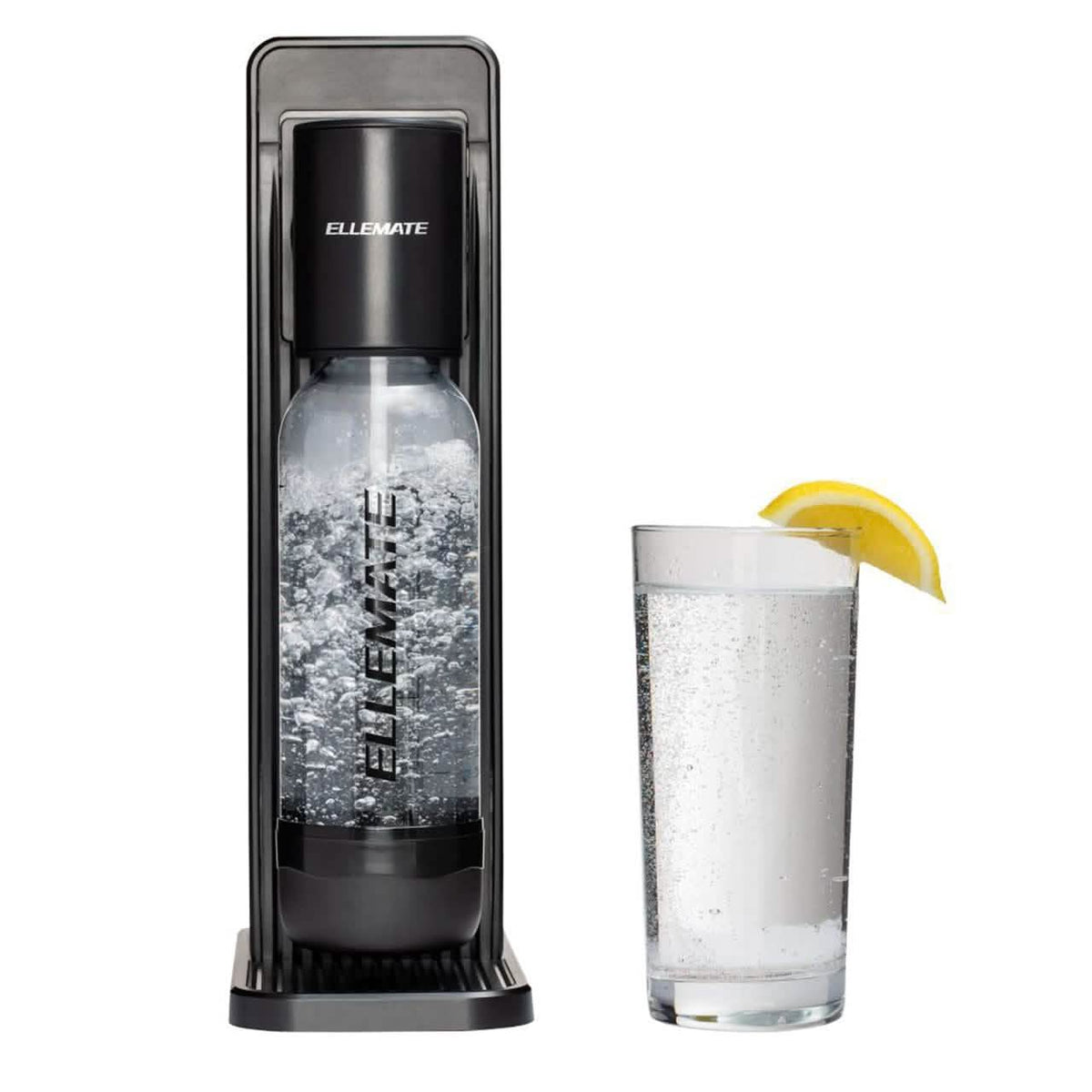 Ellemate Classic Carbonated Drink Maker, Seltzer Water with One-Push Fizz Technology, Cordless Carbonation for Bubbly Water - A-1 Thread Vault