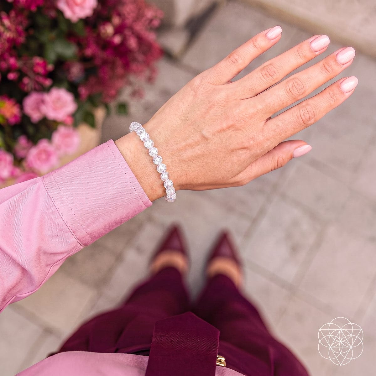 Emotional Ice Bath – The Ice Quartz Bracelet | 6mm - A-1 Thread Vault