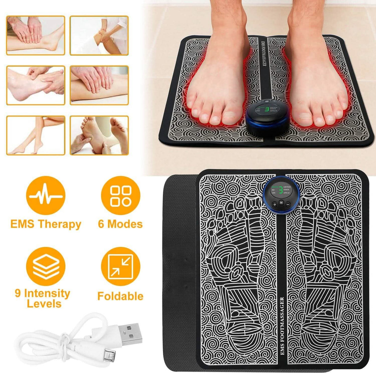 EMS Foot Massage Pad Electric Stimulator - A-1 Thread Vault