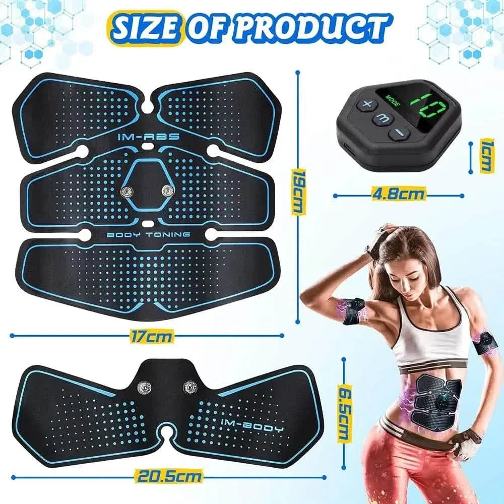 EMS Muscle Stimulator LCD Screen USB Rechargeable Portable Trainer - A-1 Thread Vault