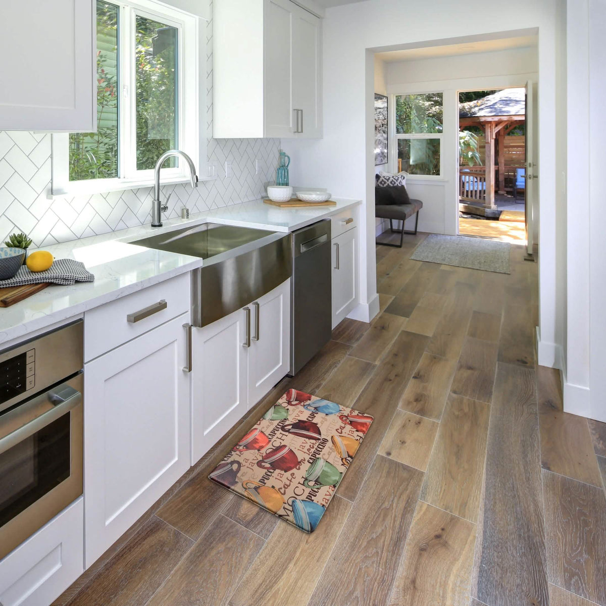 Bibb Home 1-2 Pack Anti Fatigue Cushioned Kitchen Mats - A-1 Thread Vault