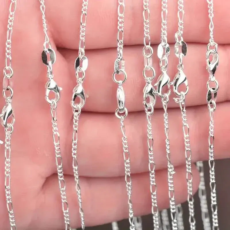 Exquisite Copper Necklace Chain, 16–30in Adjustable, 925 Silver Plated - A-1 Thread Vault