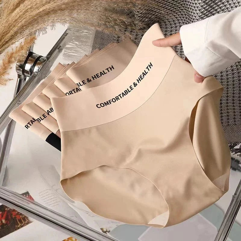 FallSweet 4PCS High Quality Women's Cotton Panties Seamless Briefs Plus Size Woman Lingerie Sexy Female Invisible Underwear M-XL - A-1 Thread Vault