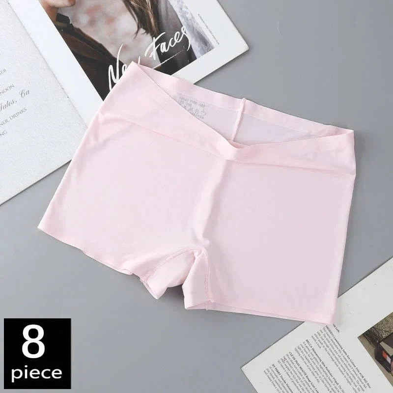 FallSweet 8PCS Anti-See-Through Ice Silk Breathable Seamless Panties for Woman Soft Breathable Underwear Sexy Female Lingerie - A-1 Thread Vault