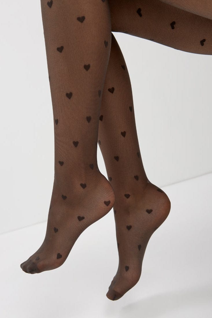 Fantasy Tights Conte Bonheur - Hearts Pattern - A-1 Thread Vault