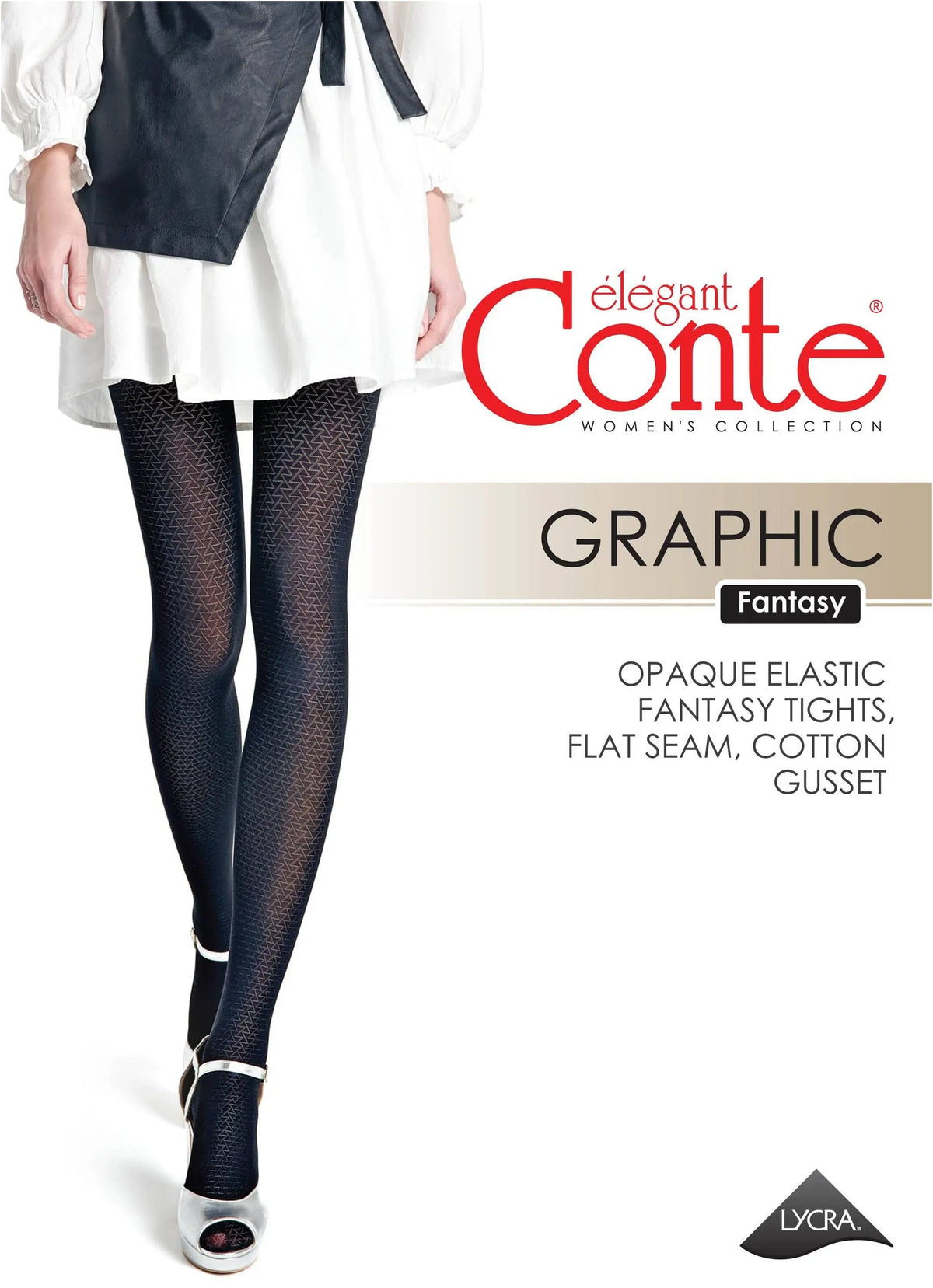Fantasy Tights Conte Graphic - Geometric Pattern - A-1 Thread Vault