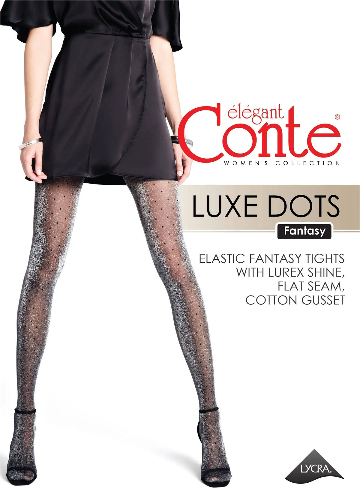 Fantasy Tights Conte Luxe Dots - Lurex and Polka Dots Pattern - A-1 Thread Vault