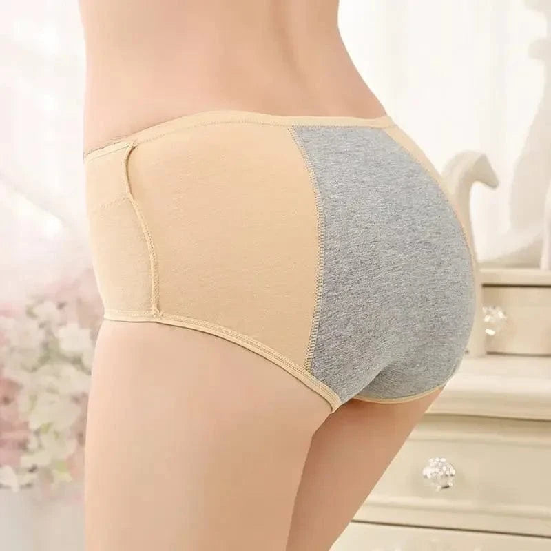 Female Physiological Pants Leak Proof Menstrual Women Underwear Period Panties Cotton Health Seamless Briefs In the waist Warm - A-1 Thread Vault