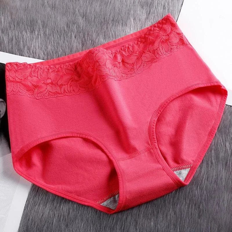 Female Physiological Pants Leak Proof Menstrual Women Underwear Period Panties Cotton Health Seamless Briefs In the waist Warm - A-1 Thread Vault