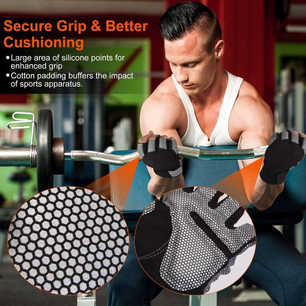 Fitness Workout Gloves with Wrist Wrap Strap - A-1 Thread Vault