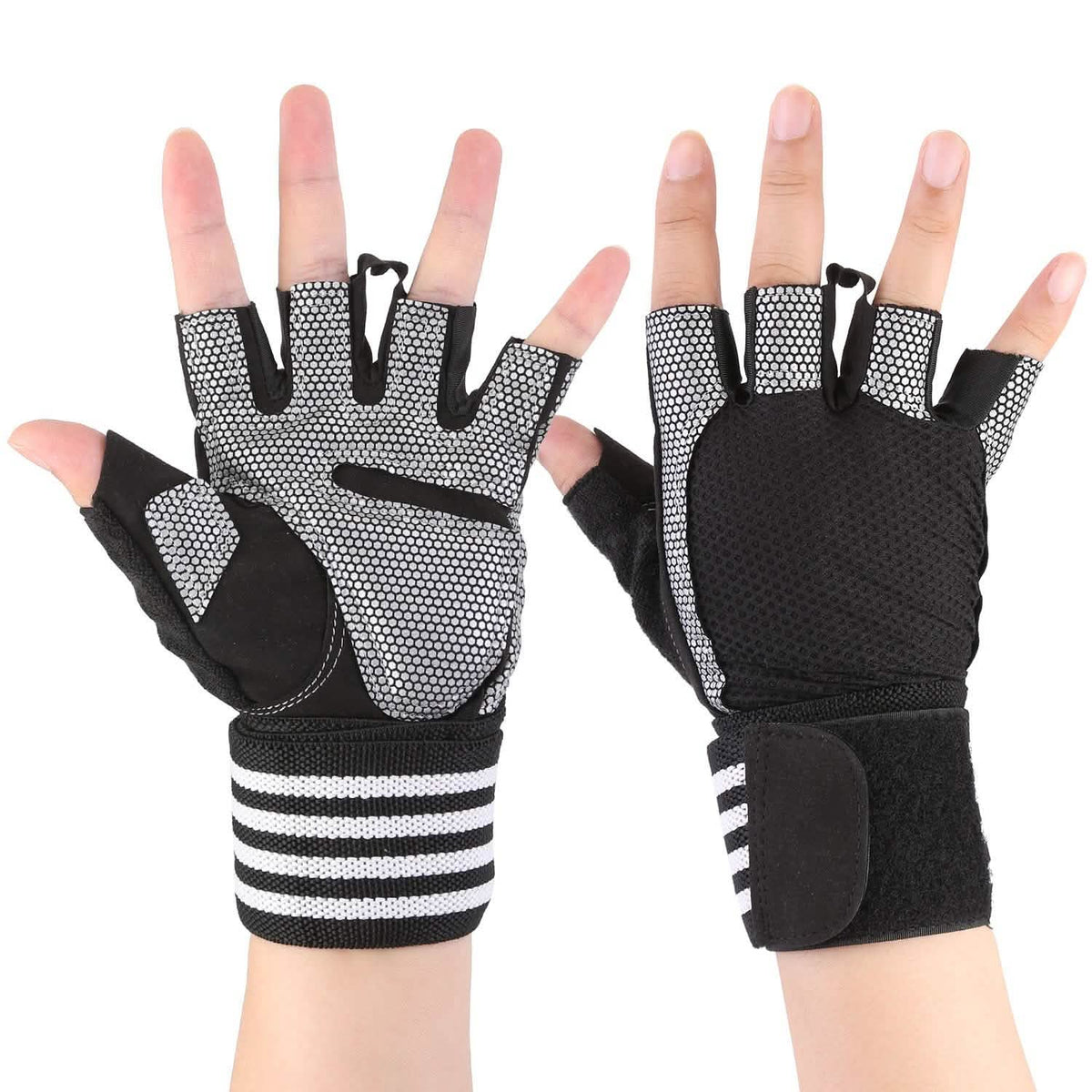 Fitness Workout Gloves with Wrist Wrap Strap - A-1 Thread Vault