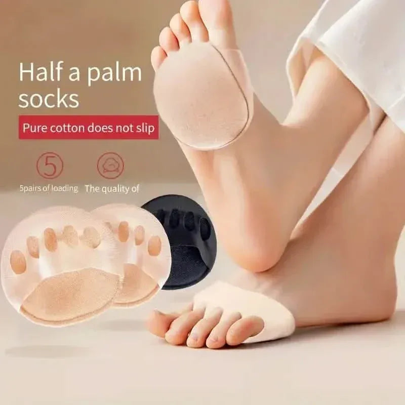 Five-Toe Forefoot Pads For Women High Heels, Shock Absorption Half Insoles, Toe Pad Inserts - A-1 Thread Vault