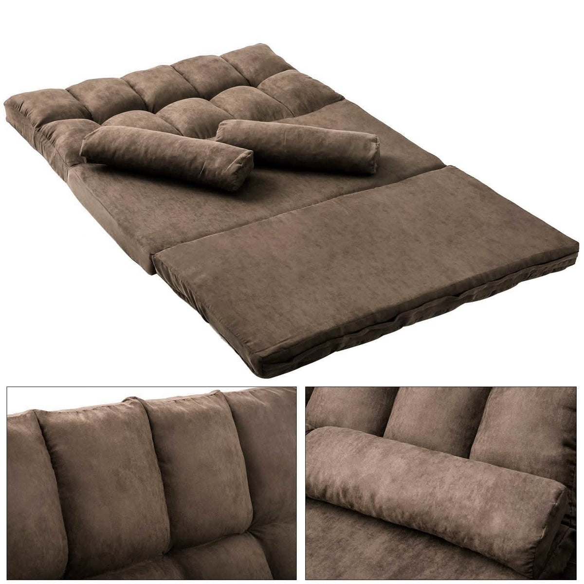 Floor Sofa Bed, Foldable Double Chaise Lounge Sofa Chair - A-1 Thread Vault