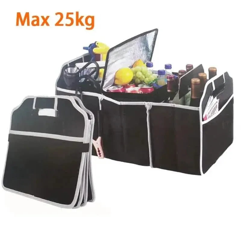 Foldable Black Car Trunk Cargo Storage Bag - A-1 Thread Vault