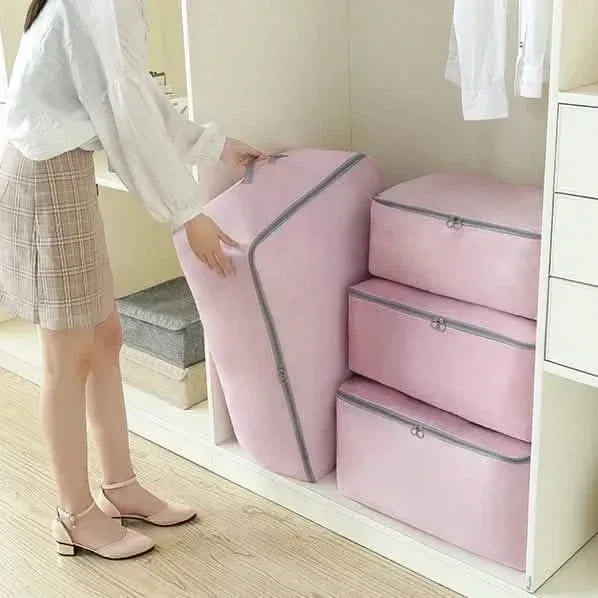 Foldable Clothes Quilt Storage Bag Portable Luggage - A-1 Thread Vault