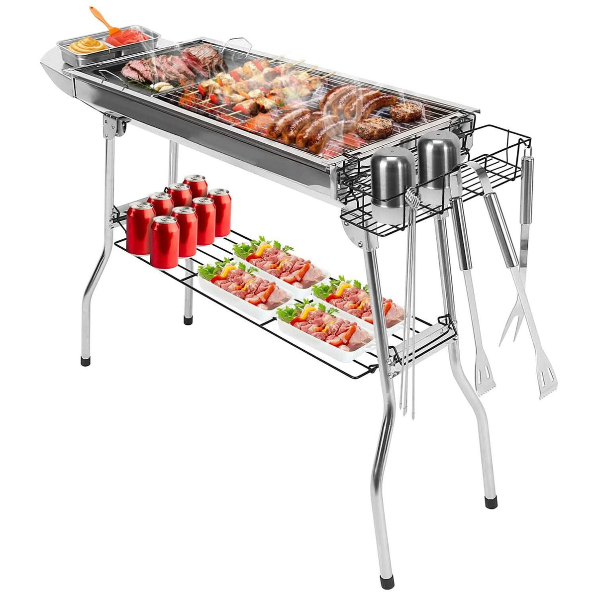Foldable Portable Barbecue Grill - A-1 Thread Vault