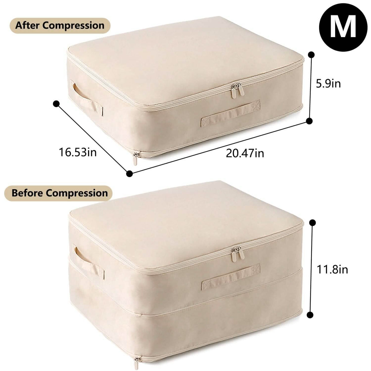 Foldable Storage Bag with Dual Zippers - A-1 Thread Vault