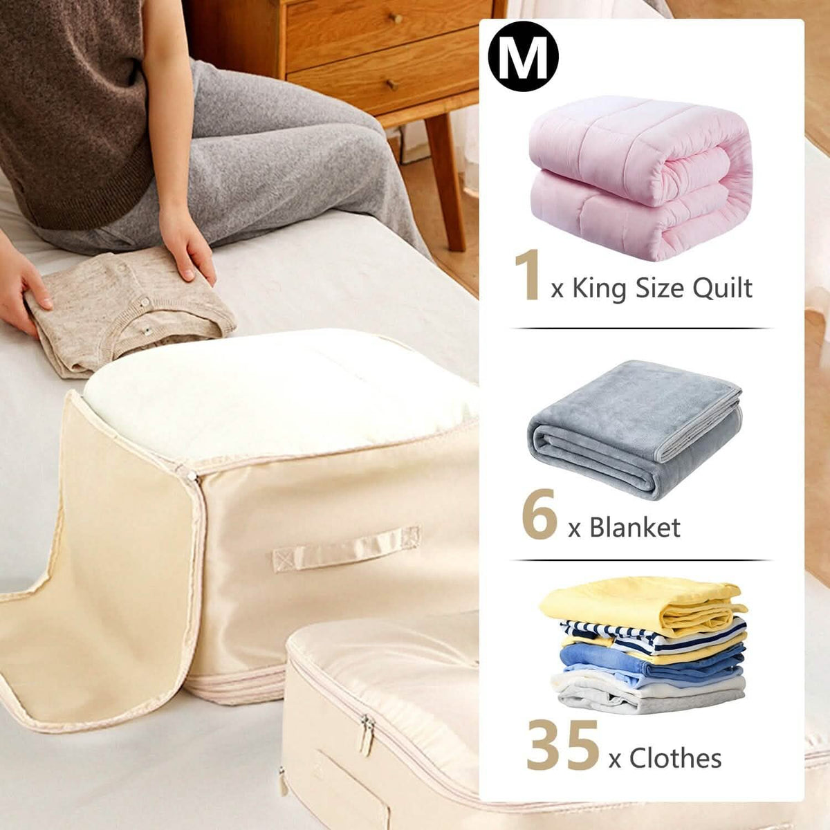 Foldable Storage Bag with Dual Zippers - A-1 Thread Vault
