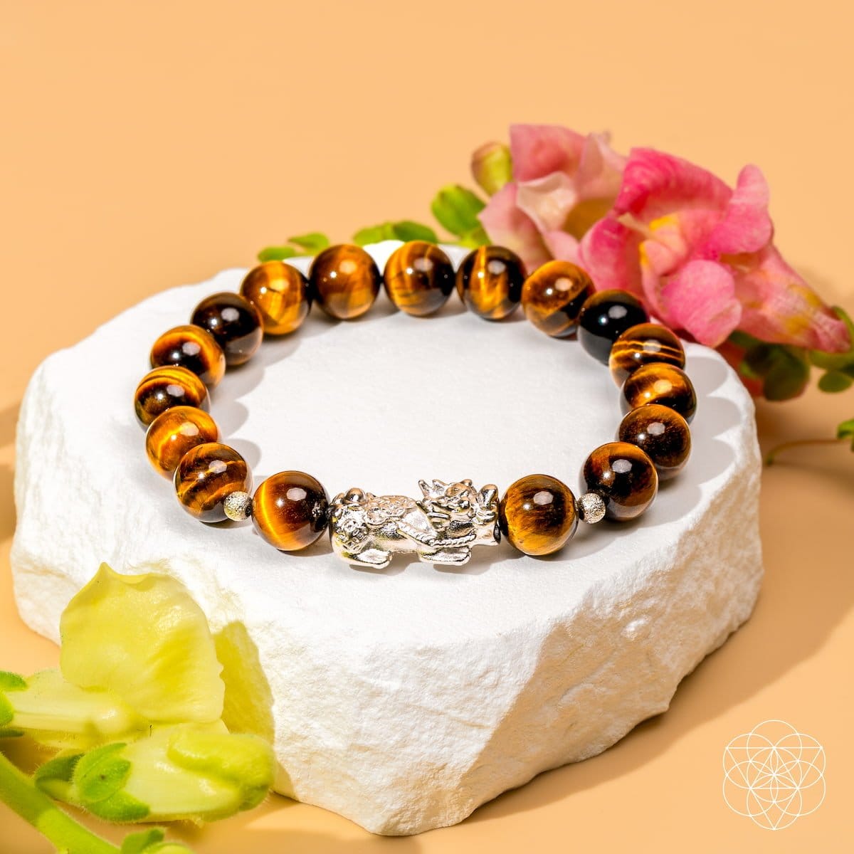 Fortune Flows - Tiger’s Eye & Pixiu Bracelet - A-1 Thread Vault