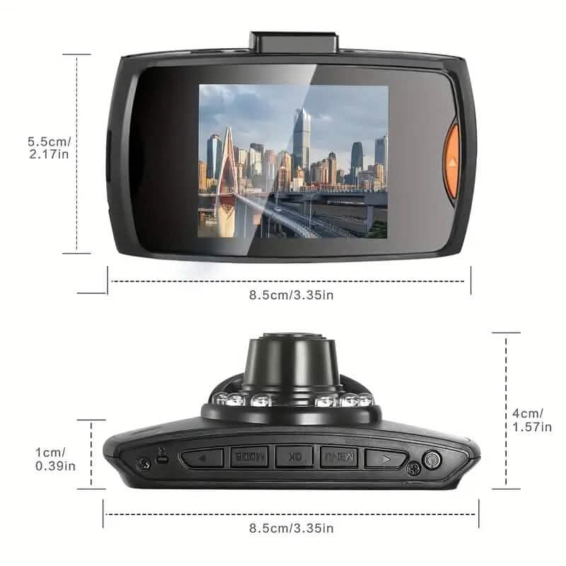 Full HD 1080P Camera Dash Cam with 140° Wide Angle View and IR Night Vision - A-1 Thread Vault