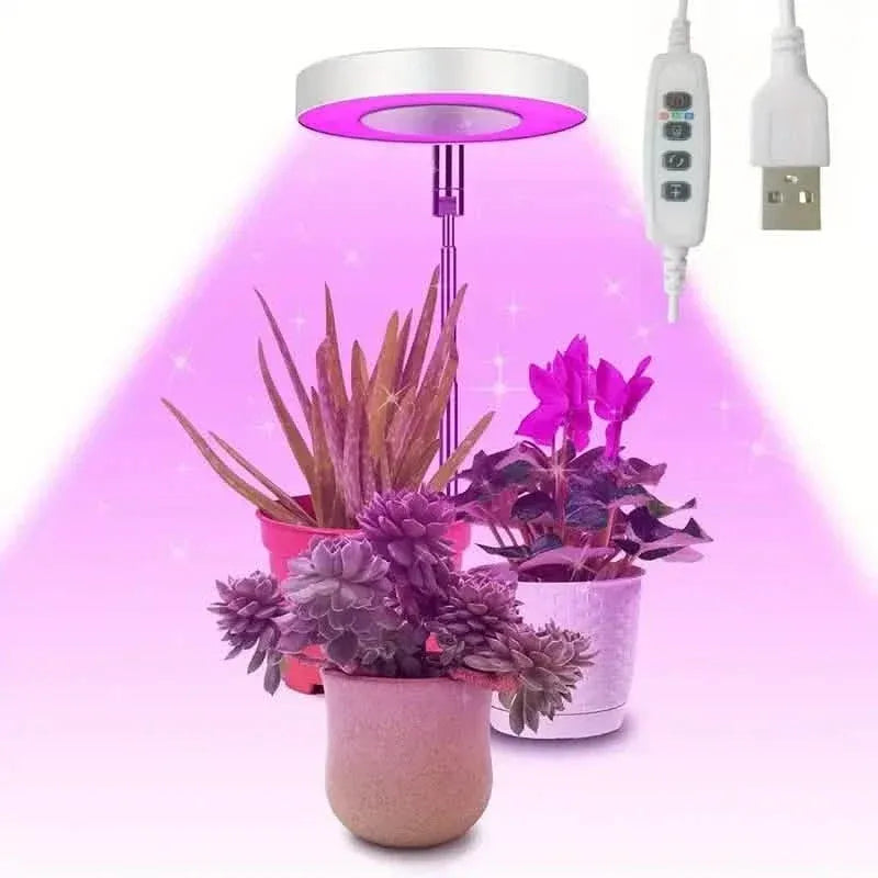 Full Spectrum LED Halo Plant Light With Stand Height Adjustable Auto Timer - A-1 Thread Vault