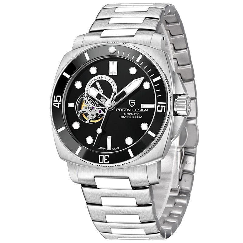 Fully Automatic Mechanical Watch With Luminous Display And Water Resistance For Men - A-1 Thread Vault