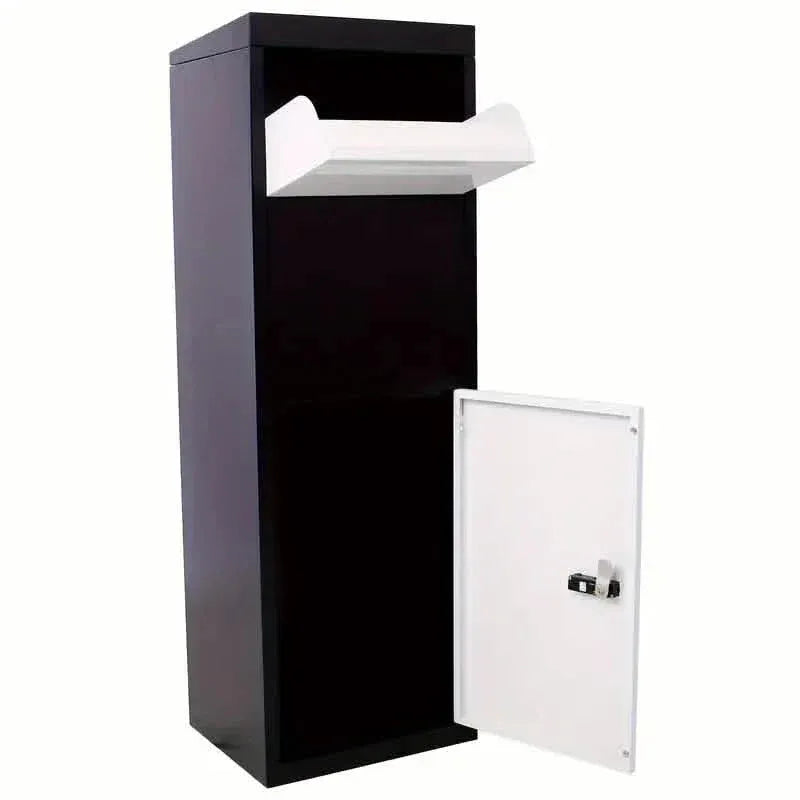 Galvanized Steel Parcel Mailbox w/Code Lock & Mounting Hardware - A-1 Thread Vault