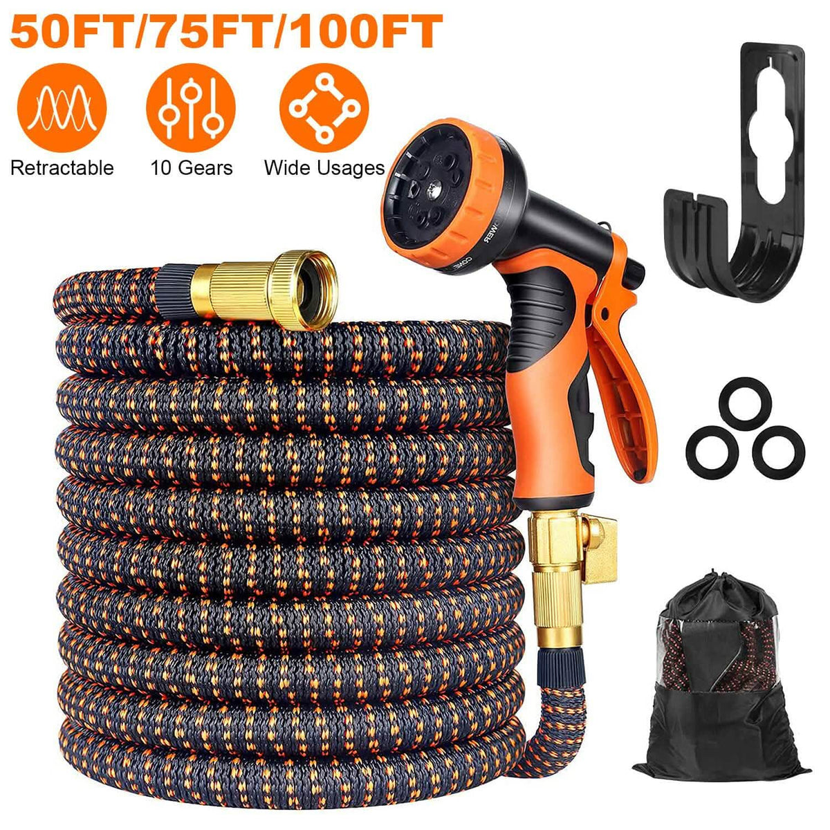Garden Hose Watering Kit with Spray Nozzle - A-1 Thread Vault