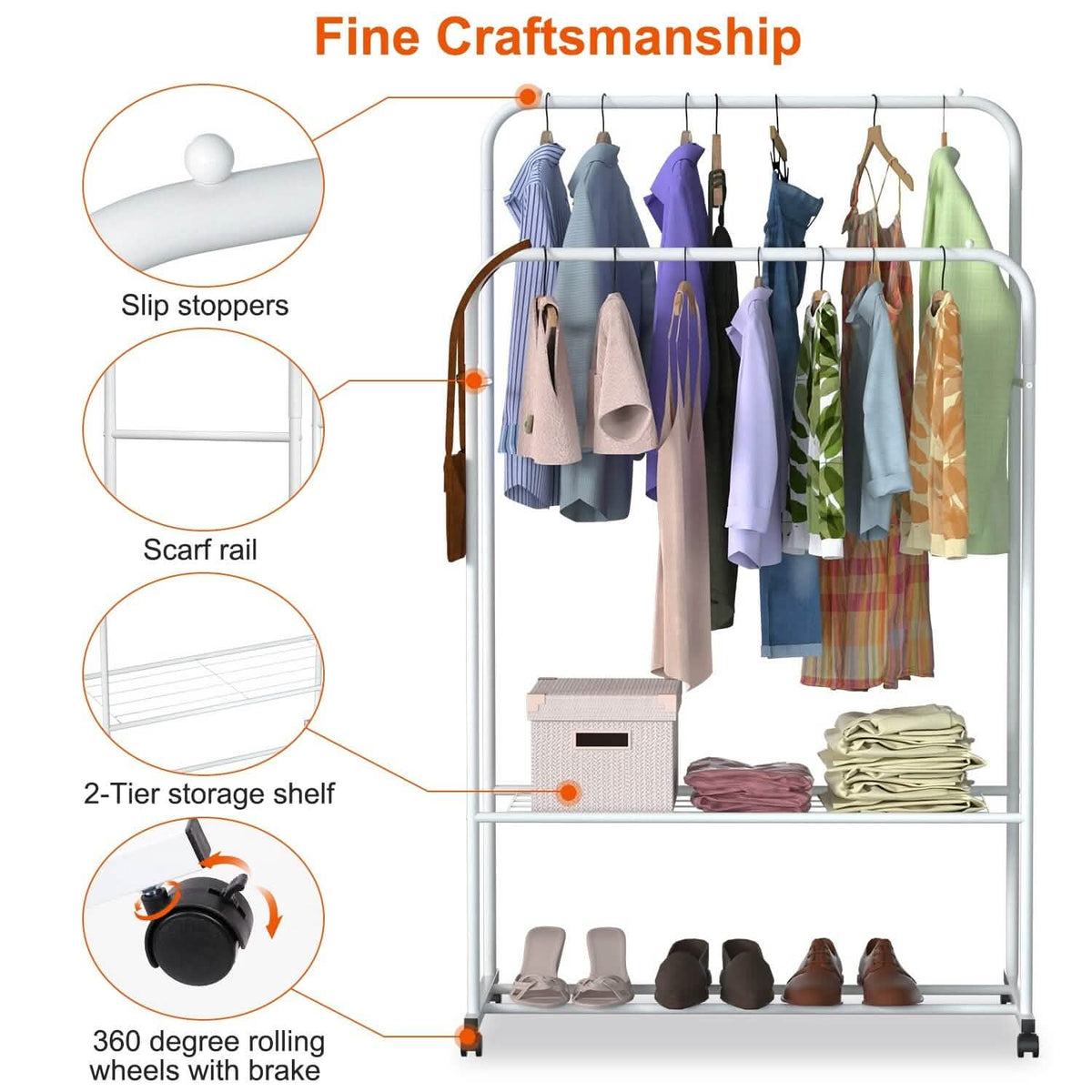 Garment Hanging Rack Clothing Organizer - A-1 Thread Vault