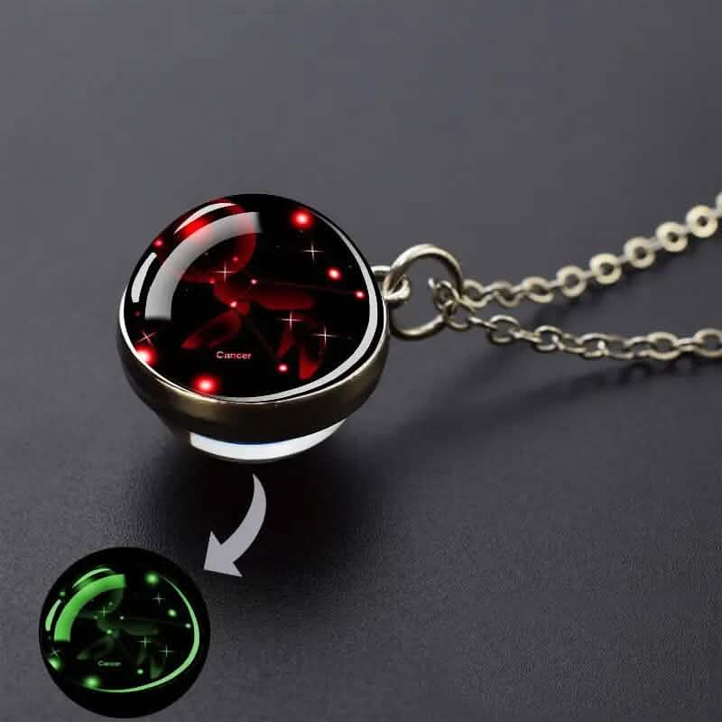 Glow-in-the-Dark Zodiac Pendant Necklace - A-1 Thread Vault