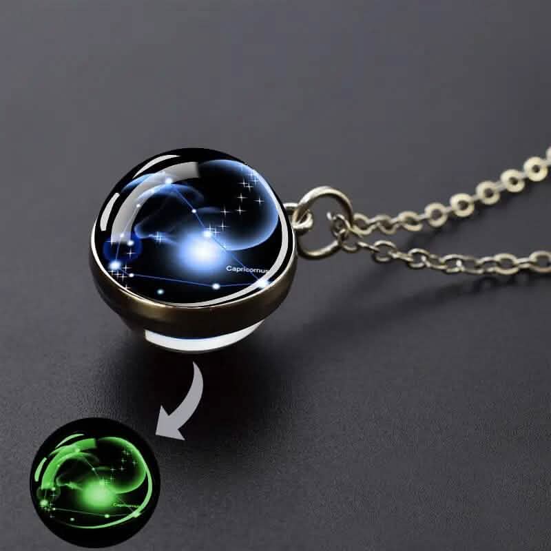 Glow-in-the-Dark Zodiac Pendant Necklace - A-1 Thread Vault