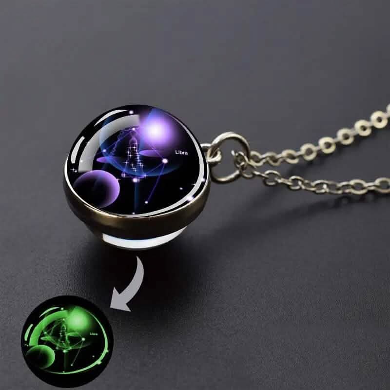 Glow-in-the-Dark Zodiac Pendant Necklace - A-1 Thread Vault