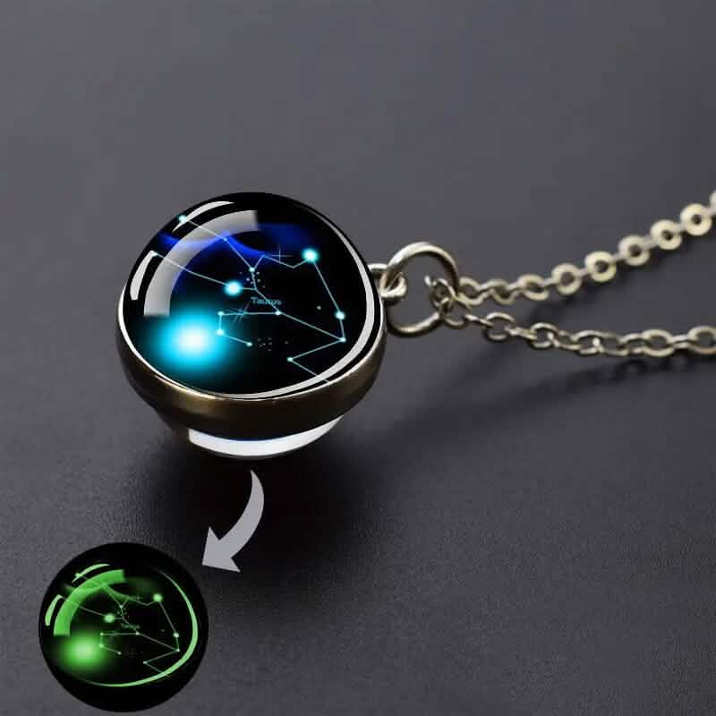 Glow-in-the-Dark Zodiac Pendant Necklace - A-1 Thread Vault