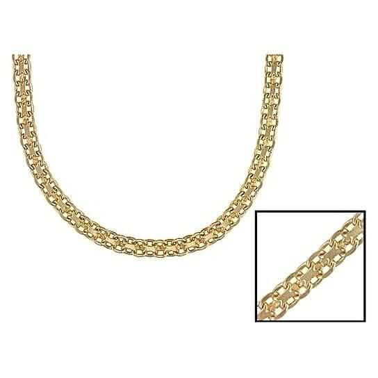 Gold Filled High Polish Finish Bismark Chain 20'' - A-1 Thread Vault