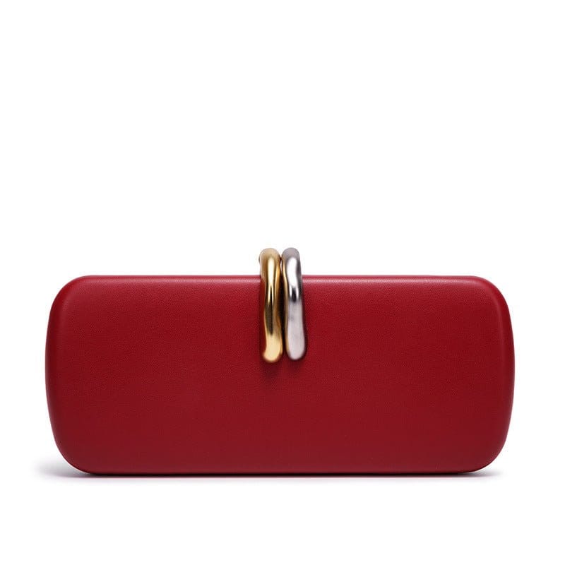 Gold & Silver Accent Structured Clutch Bag(MAC429) - A-1 Thread Vault