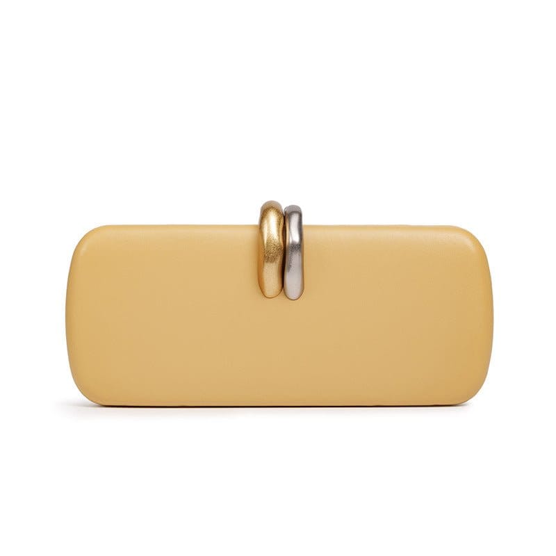 Gold & Silver Accent Structured Clutch Bag(MAC429) - A-1 Thread Vault