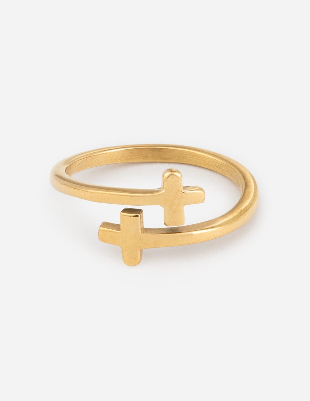 Gold Wrapped Cross Ring - A-1 Thread Vault