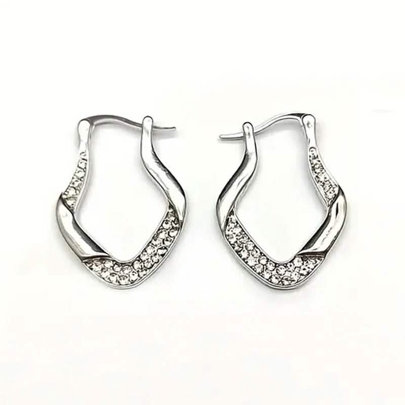 Golden Plated Zircon Jewelry Earrings - A-1 Thread Vault