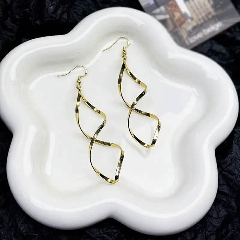 Spiral Design Dangle Earrings - A-1 Thread Vault
