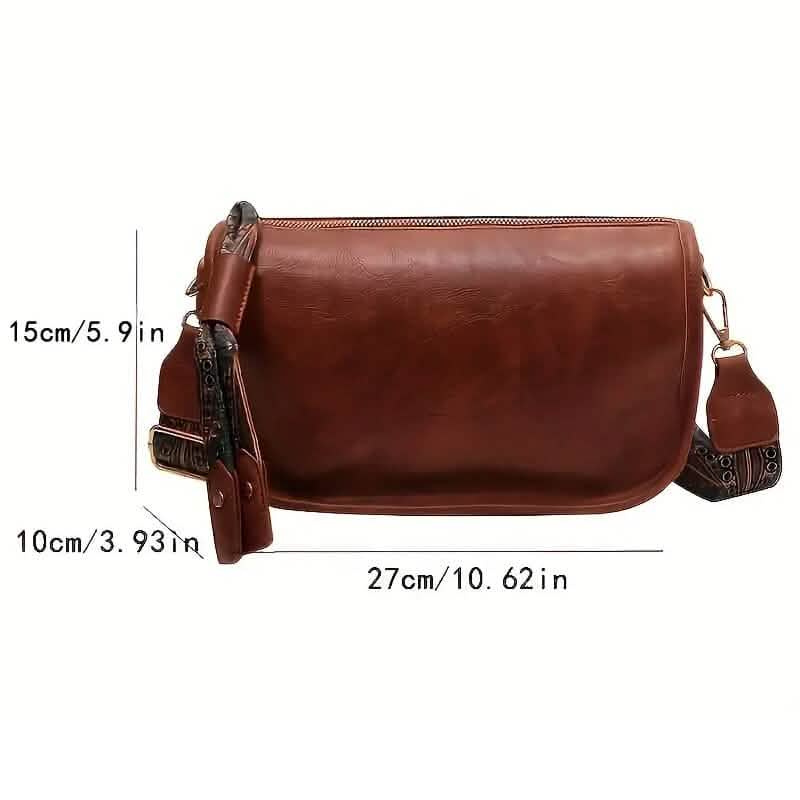 Graphic Pattern Zipper Crossbody Bag - A-1 Thread Vault