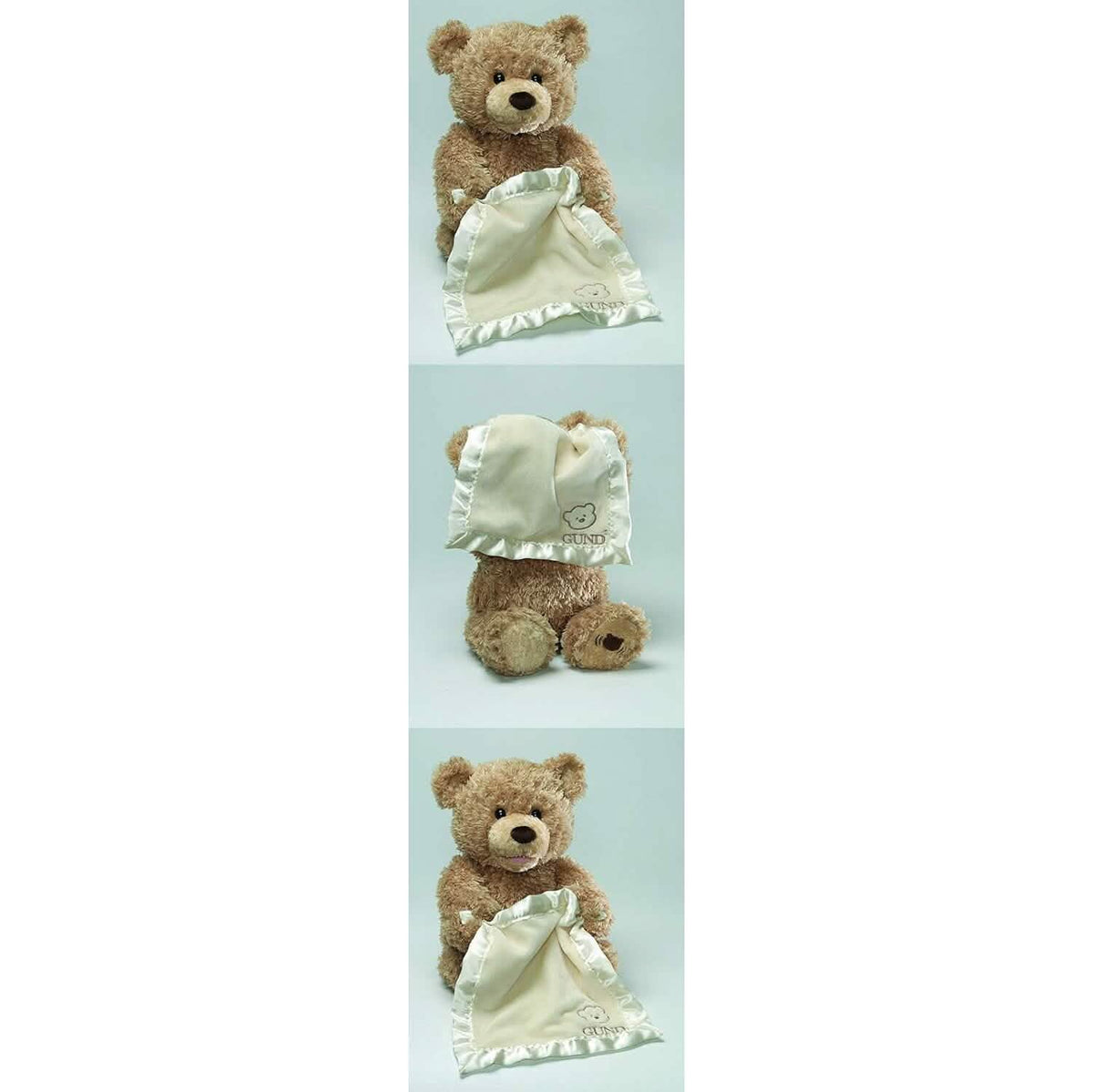 GUND Peek-A-Boo 11.5" Teddy Bear Animated Stuffed Animal Plush - A-1 Thread Vault