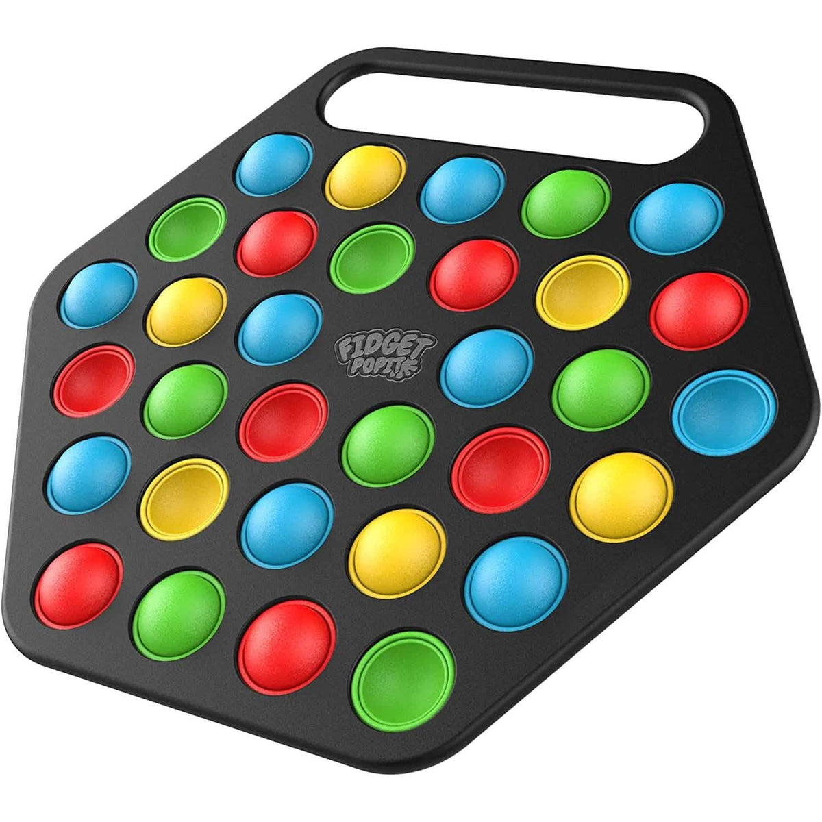 Hard Shell Pop it Fidget Toy Board with Carrying Handle for Adults & Kids - A-1 Thread Vault