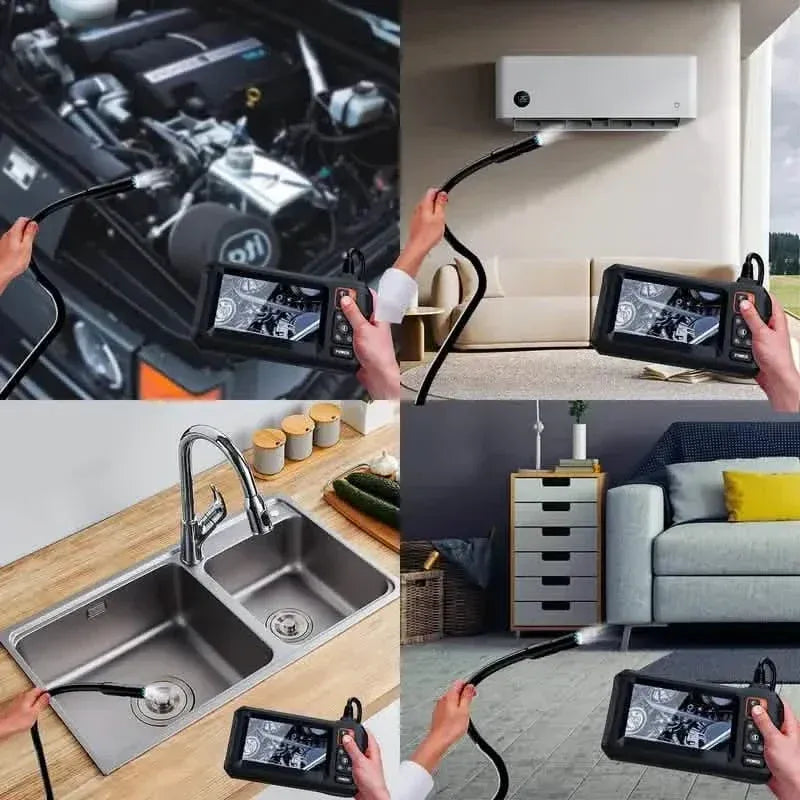 HD 1080P Borescope with 4.3" LCD Screen - Waterproof, Rechargeable Endoscope Camera - A-1 Thread Vault