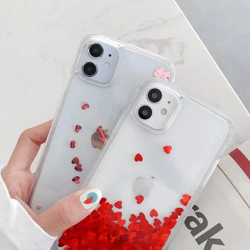 Heart Falling Rain iPhone Case - A-1 Thread Vault