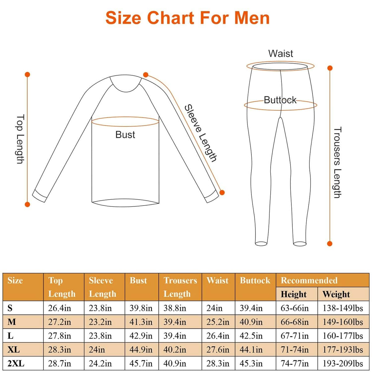 Heated Underwear Long Shirt and Pants Set - A-1 Thread Vault