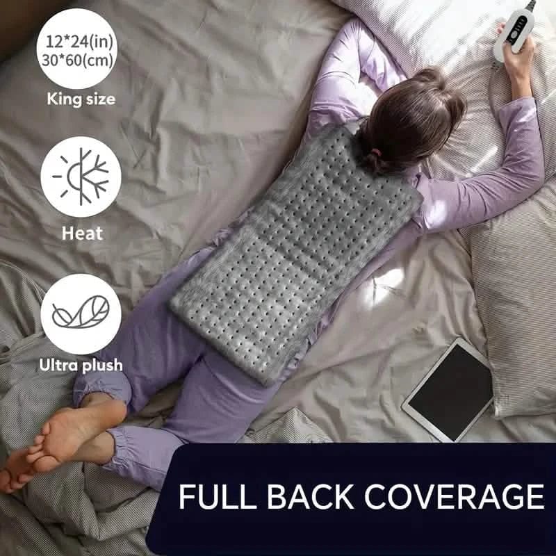 Heating Pad 12x24 Inch Soft Flannel with 4 Heat Levels Up To 150°F and 2-Hour Auto-Off - A-1 Thread Vault