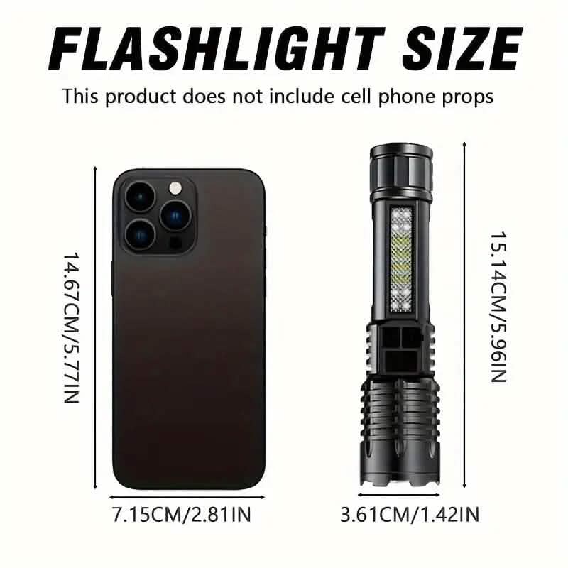 High Lumens Rechargeable LED Flashlights with Built In Battery - A-1 Thread Vault